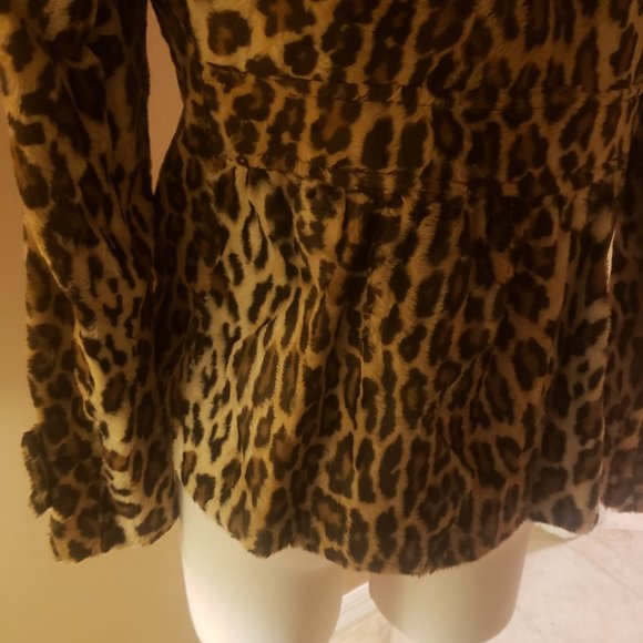 Charles Gray Leopard Print Jacket Size XS - Picture 12 of 14